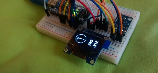 Arduino compass (HMC5883L) with OLED screen